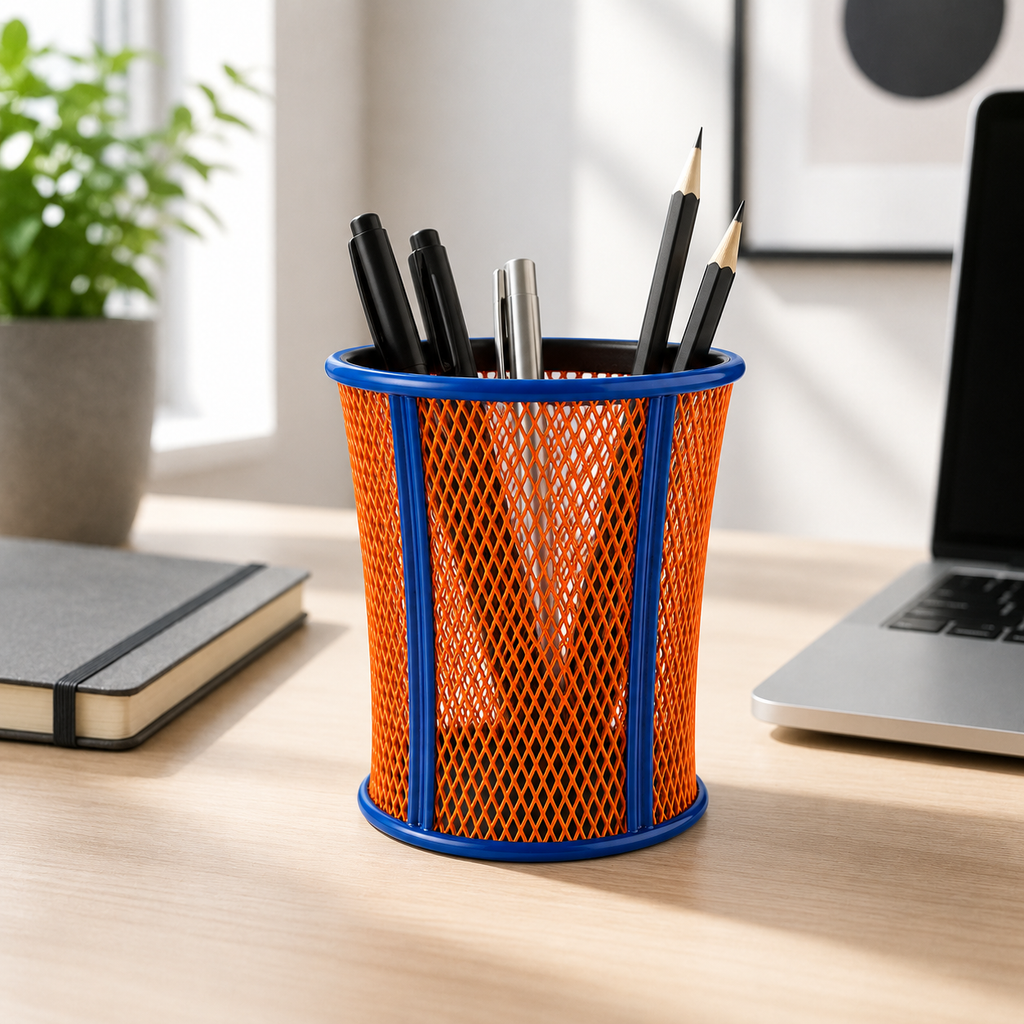 Knicks Inspired NYC Trash Bin Pen Holder